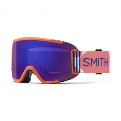 Smith Squad S Snow Goggles Coral Riso Print - Chromapop Everyday Violet Mirror/Clear